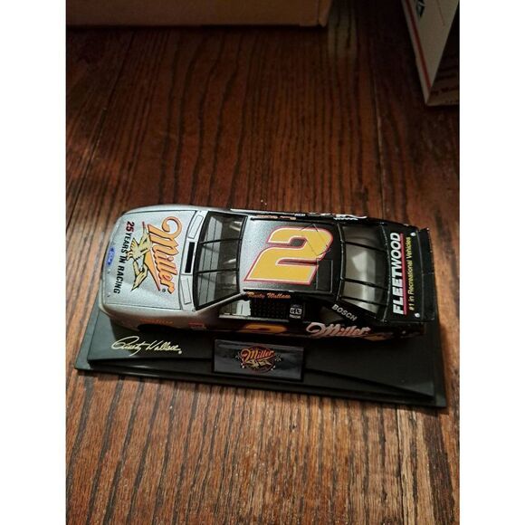 Vintage 1996 Rusty Wallace #2 Miller 25 Year Anniversary Die Cast Car in Display - Picture 3 of 8